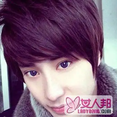 浅紫色头发男生造型02时尚炫酷个性十足 / 比乐族