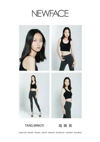 模特卡的尺寸是如今国际上通用的8英寸长×6英寸宽,模特卡的内容固定