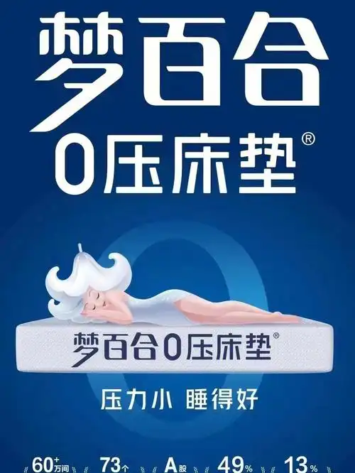 压力小睡得好梦百合床垫