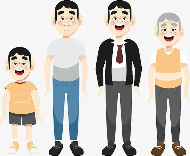 各个年龄段的男人免抠素材免费下载_觅元素51yuansu.com