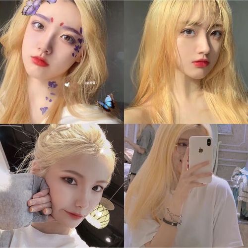 蒙倩漂发剂褪色膏漂头发染发剂女显白植物白金色男士自己漂白发色 单