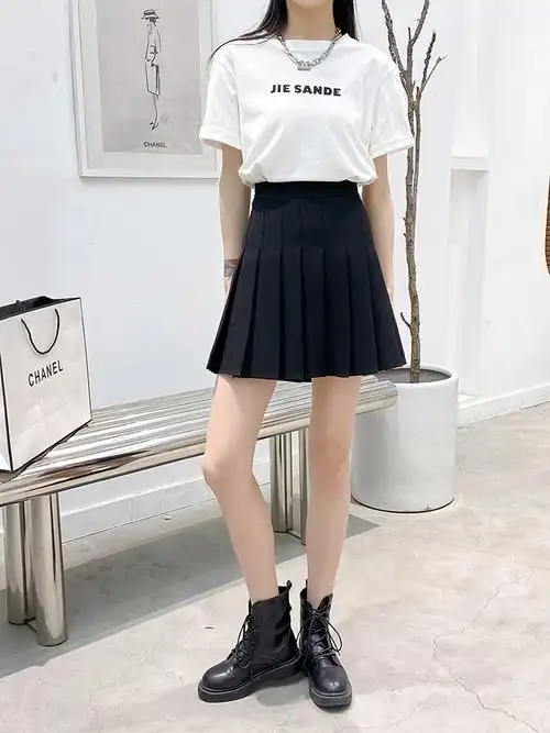 (加长 安全裤 拉链 纽扣)百褶裙jk制服裙子半身裙春夏季短裙秋冬 - 17