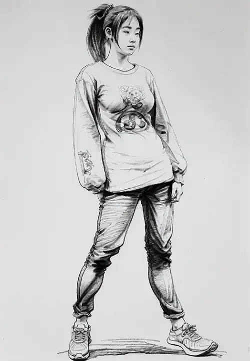 深入速写人物临摹训练高考美术备考方法