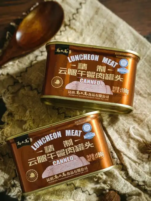 午餐肉罐头拍摄