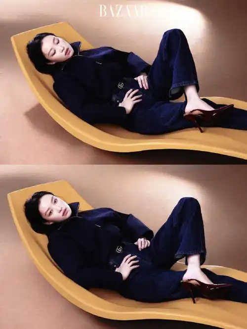 倪妮 |时尚芭莎 三月刊封面:#倪妮钻石背心