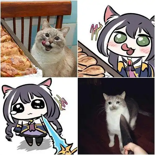 画师大佬把猫咪和公主连结做了结合,快给我变|养猫|猫耳|猫娘_网易