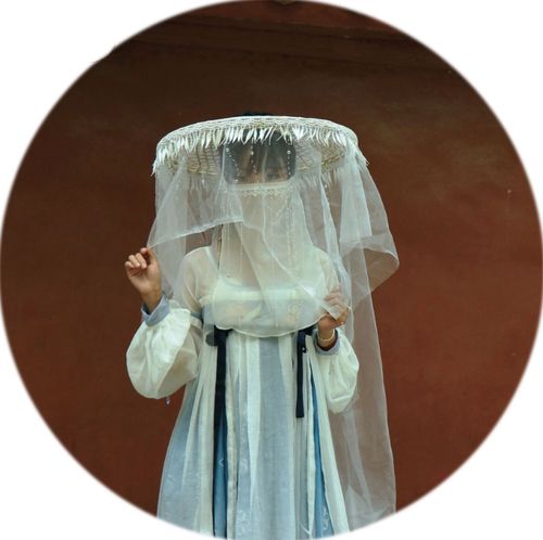 古风cos帽古装汉服仙帷帽女侠面纱斗笠影楼幕篱防晒遮容遮阳女士