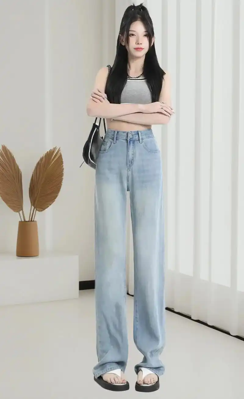 我的新款牛仔裤太棒了!