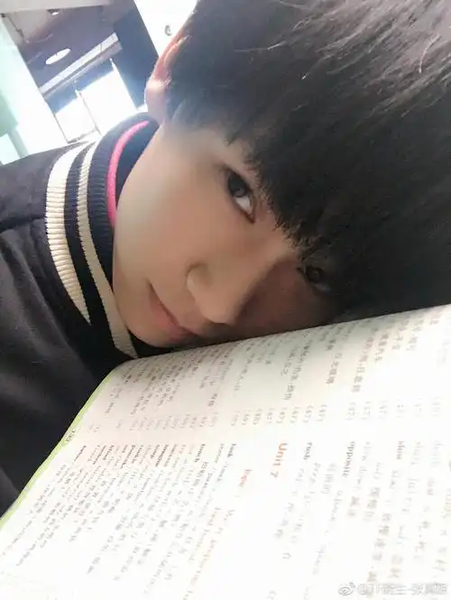 我们中国小孩张真源就是要好好学习天天向上每天写作业