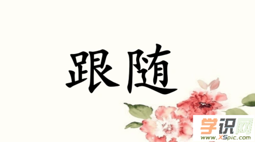 跟随的意思和造句