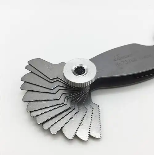 日本企鹅shinwa公制英制螺纹样板罗纹样板螺纹规牙规55度60度英制螺纹