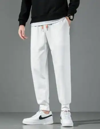 休闲裤男裤子m3xl休闲裤白色l