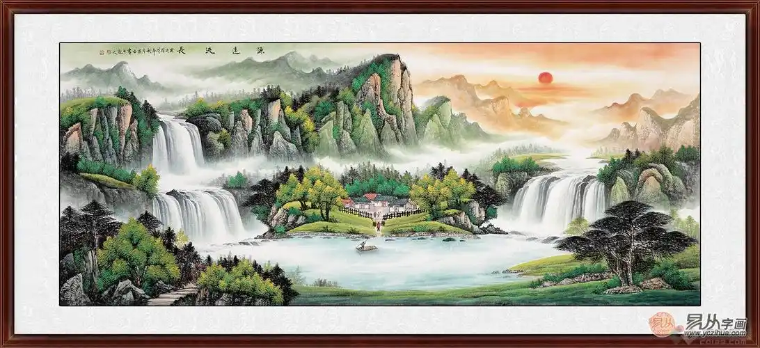 客厅风水山水画 为你的家居添加好风水