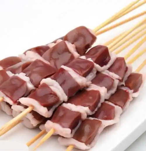 小憨哇小腰串湖南湘西小串新猪腰小串烧烤油炸食材铁板油炸20串1包