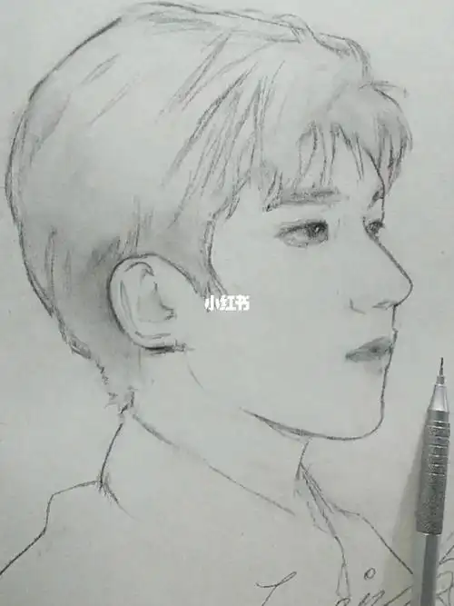 教你简单画王源!_王源_素描_零基础素描_文化_绘画
