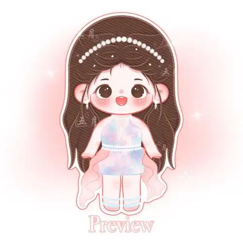 属性是程潇,不得不说这个造型好好看(图为客单哈,请勿盗图抄袭)#q版