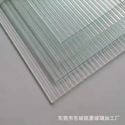 厂家直营5mm普白长虹玻璃超白瓦楞玻璃钢化条纹玻璃钢化玻璃供应