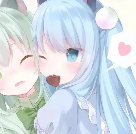 动漫闺蜜头像二人一萌一酷