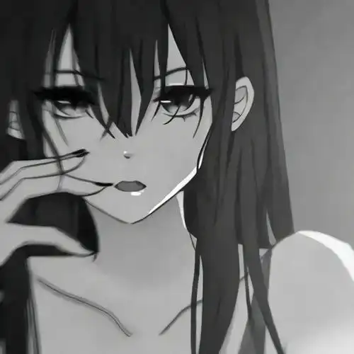 黑白二次元女生头像～_腾讯新闻