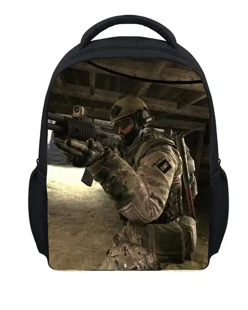 2015新款穿越火线背包cf书包中学生战争背包潮酷印花包小学生背包