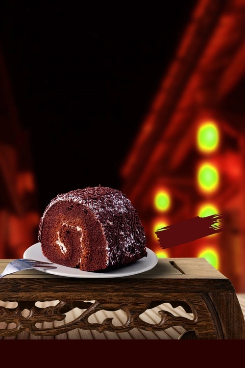 质感丝滑巧克力广告设计