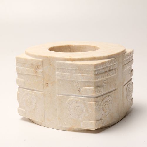 良渚博物馆玉器文化小二节玉琮仿古摆件桌面装饰收藏礼物礼品玉石