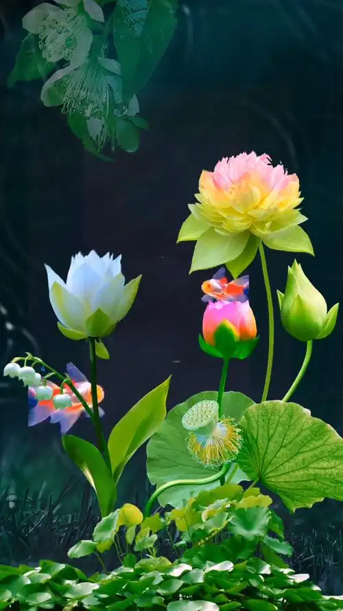 愿世间所有美好不负盛约愿你所求皆如愿荷荷美美好运常伴荷花