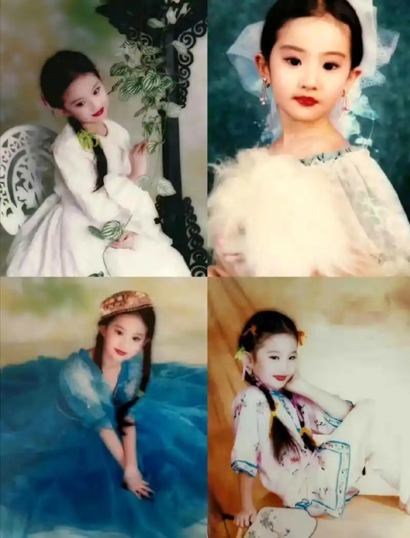 六一快乐,分享刘亦菲的童年#刘亦菲