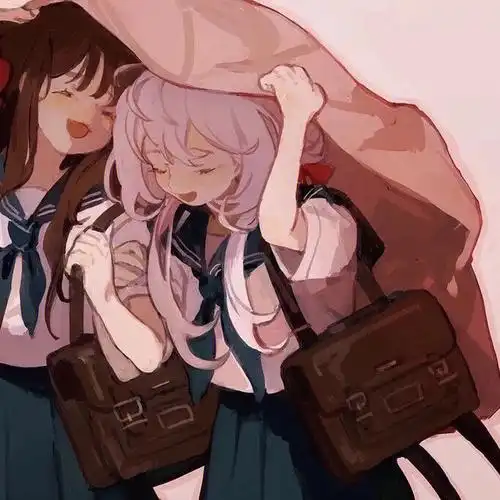 两个人当闺蜜头像喜欢就关注我