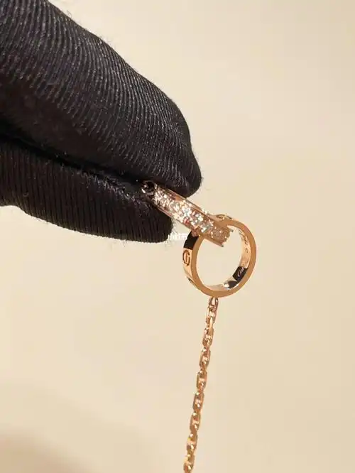 卡地亚双环项链