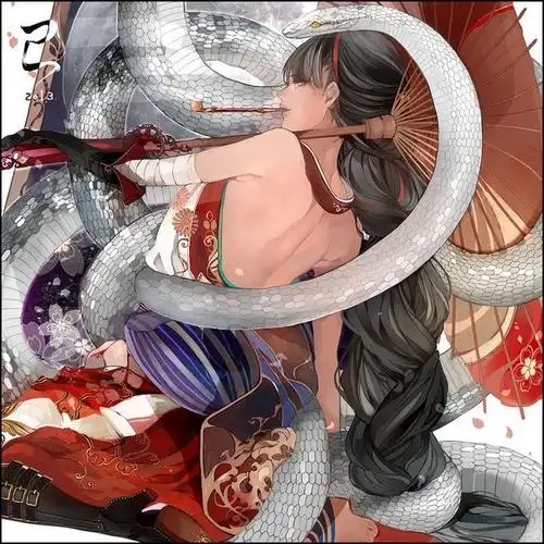 缠着你不放开蛇与少女特辑 : 光滑的蛇.