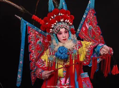 我的京剧照 刀马旦 京剧穆柯寨 穆桂英 京剧旦角化妆