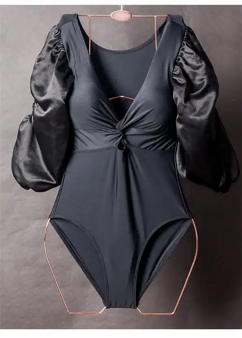 2020新款泳装性感温泉分体三件套泳衣女长袖运动休闲范韩国ins