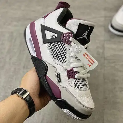 同款高版本psg大巴黎小鬼王凯琳同款aj酒红紫葡萄篮球.