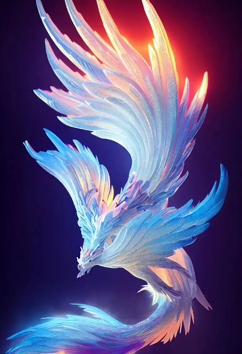 七彩冰凤凰现,天下吉,好运来临.当你刷到七彩冰凰时,说明鸿运 - 抖音