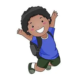 卡通小学生放学eps