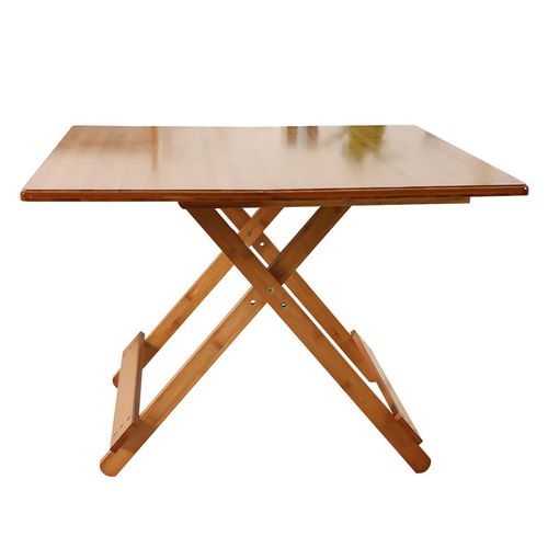 小米木业折叠桌子吃饭桌便携竹实木折叠小桌子方桌小户型餐桌家用四