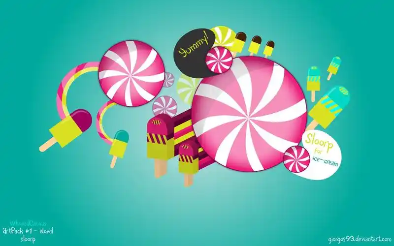 桌面壁纸是一套很好看的桌面壁纸,画面上都是手绘风格的景色或者人物