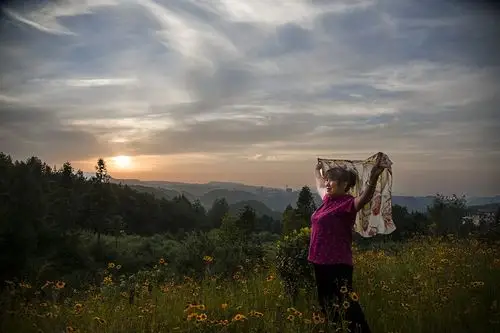 苏马荡夕阳人像习拍