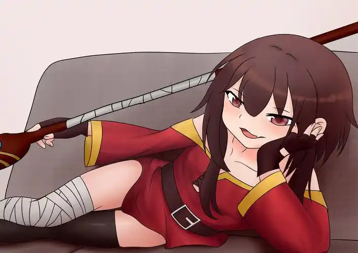 雌小鬼惠惠插画图片壁纸