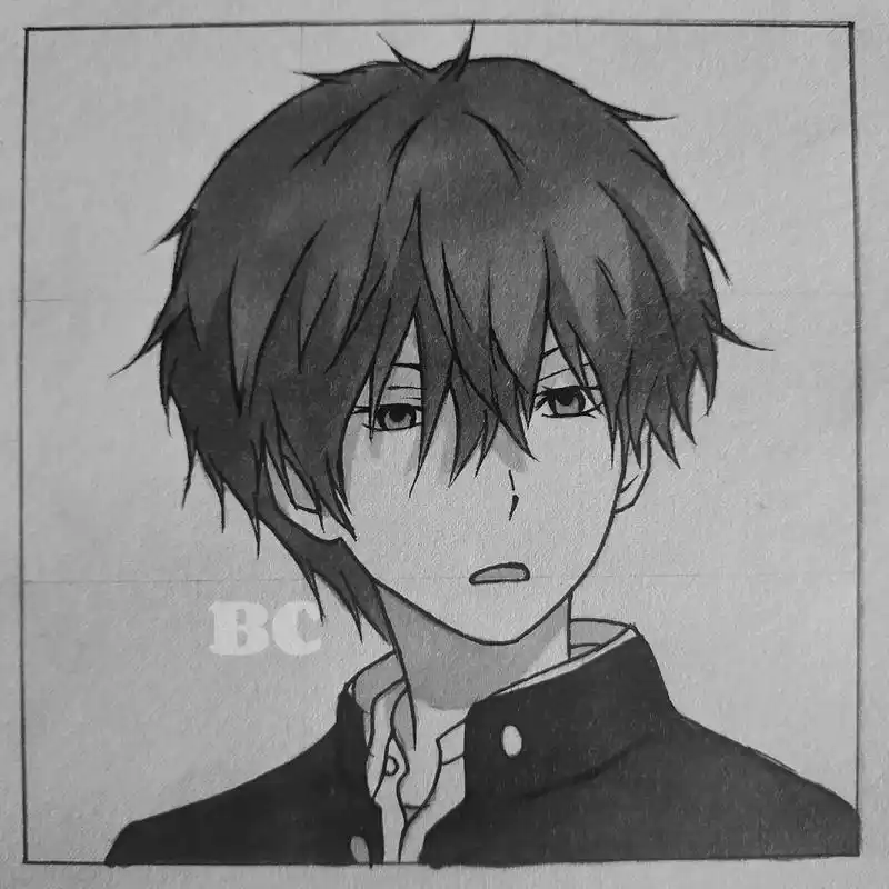 动漫男头千千万.#折木奉太郎 #手绘教程 #绘画  - 抖音