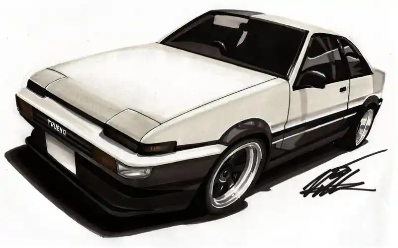 【汽车手绘】ae86!