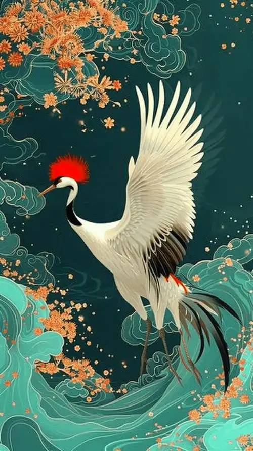 仙鹤(动物手机静态壁纸) - 动物手机壁纸下载 - 元气壁纸