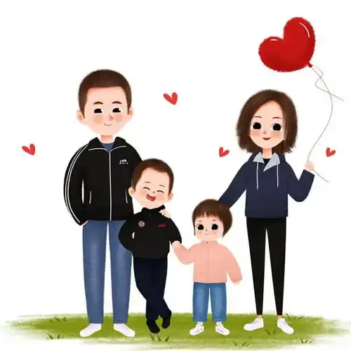 亲子头像一家四口