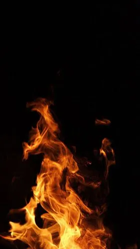 火焰火苗黑色h5背景