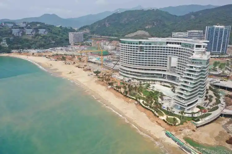 视频图集实拍深圳小梅沙改造片区