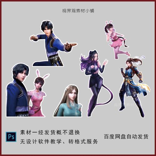 a352卡通斗罗大陆人物朱竹清宁荣小舞唐三宝宝宴周岁迎宾牌素材ps