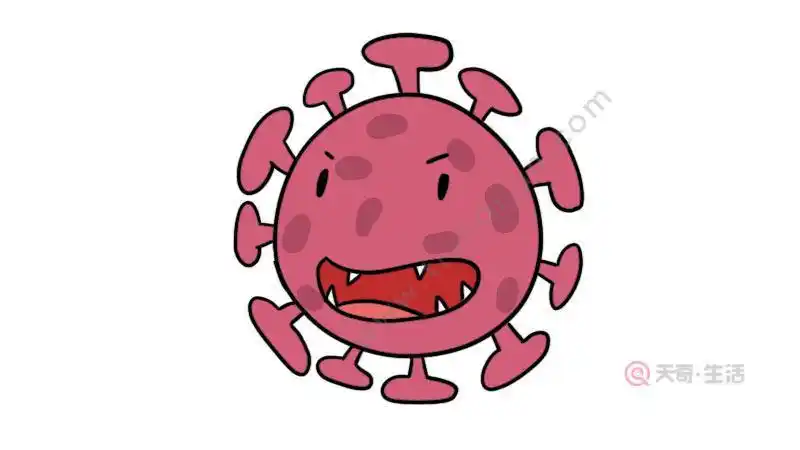 新型冠状病毒简笔画内容