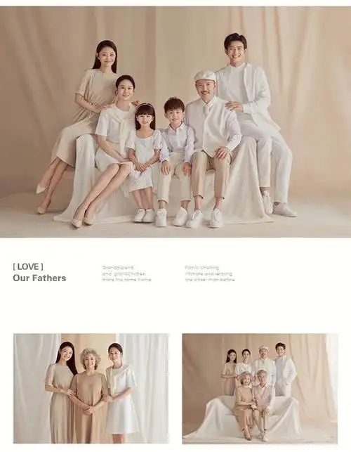 这样经典简约的全家福才是你想拍的