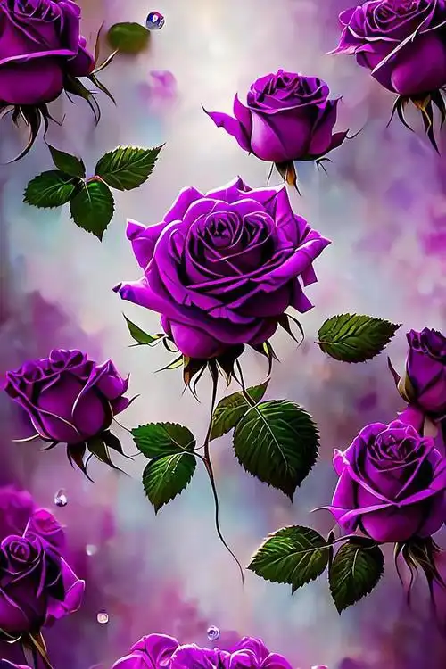 壁纸分享 || 优雅的紫色玫瑰花,只送给对的人_网易订阅